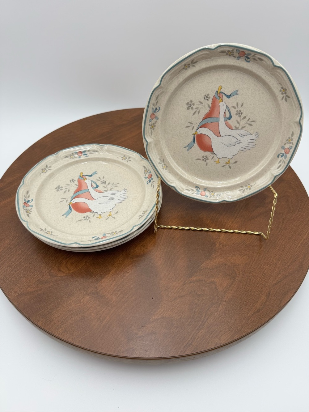 Marmalade Goose Vintage Set of 4 International Tableworks  Salad Plate